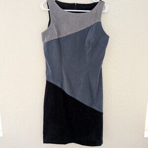 Vintage Rampage Velvet Colorblock Bodycon 90's Dress Size 11